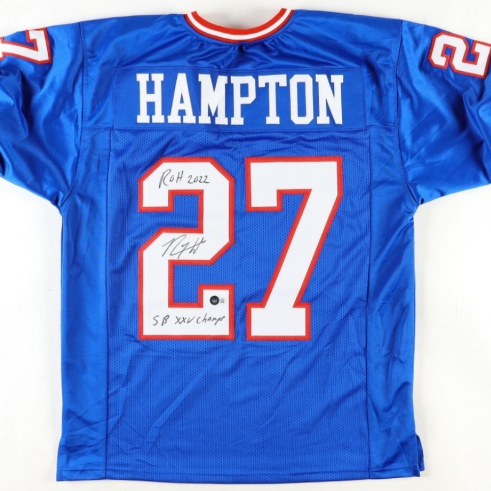 #27 Rodney Hampton NY Giants autographed jersey with COA
